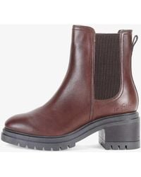 OFF THE HOOK - 'Kington' Block Heel High Ankle Leather Chelsea Boots - Lyst