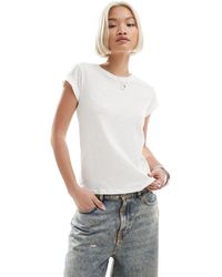 AllSaints - Camiseta blanca anna - Lyst