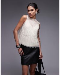 AllSaints - – clara – ärmelloses top aus spitze - Lyst