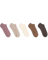 Oysho - 5 Pairs Of Cotton Blend Sneaker Socks - Lyst