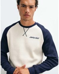 Santa Cruz - Classic Strip Raglan Long Sleeve Waffle T-Shirt - Lyst