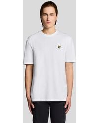 Lyle & Scott - Ss T-Shirts Popcorn Jacquard T-Shirt - Lyst