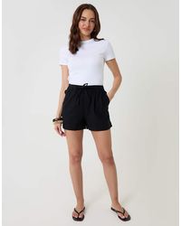 Threadbare - Linen Blend Tie Waist Shorts - Lyst