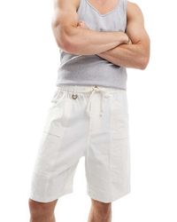Sixth June - Wide Leg Linen Shorts - Lyst