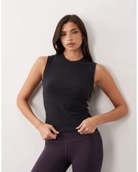 4505 - Fitted Cotton Everyday Tank With Quick-dry Finish - Lyst