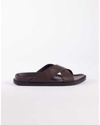 SEQWL - Kidman Cross Over Flat Sandals - Lyst