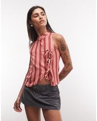 Reclaimed Vintage - Mandarin Collar Blouse - Lyst