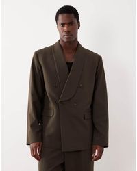 ASOS - Boxy Cropped Shawl Suit Jacket - Lyst