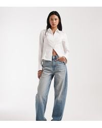 ASOS - Asos Design Tall Slim Barrel Leg Jeans - Lyst