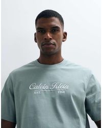 Calvin Klein - Centre Script T-Shirt - Lyst