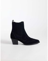 ASOS - Western Chelsea Boots With Cuban Heel - Lyst