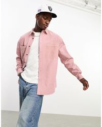 ASOS - Camisa rosa extragrande - Lyst