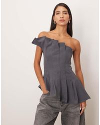ARRANGE - Longline Sculpted Bandeau Top - Lyst
