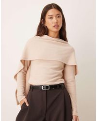 ASOS - Super Soft Scarf Draped Top - Lyst