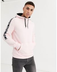 sudadera rosa hollister hombre