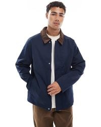 Jack & Jones - Harrington Jacket With Cord Collar - Lyst