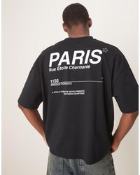 ASOS - Oversized T-Shirt Met Grafische Stadsprint - Lyst