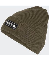 adidas Originals - Essentials Label Beanie Cuffed - Lyst