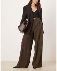 Mango - Seam Front Tailored Pants - Lyst