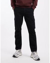 New Look - Pantaloni Cargo Neri - Lyst