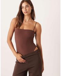 agon® - Square Neck Bodysuit - Lyst