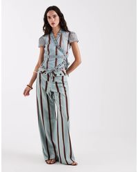 laagam - Tashi Straight Flow Trousers - Lyst