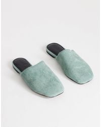 TOPSHOP - Lillie Real Hair On Leather Round Toe Flat Shoes - Lyst