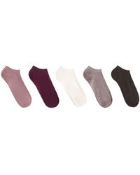 Oysho - 5 Pairs Of Cotton Blend Sneaker Socks - Lyst