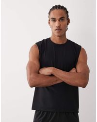 4505 - Running Quick Dry Performance Waffle Boxy Oversized Boxy Tank - Lyst
