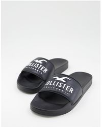 Hollister Exclusive To Asos Icon Logo Sliders - Black