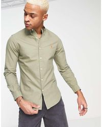 Polo Ralph Lauren - Icon Logo Slim Fit Garment Dyed Oxford Shirt Button Down - Lyst