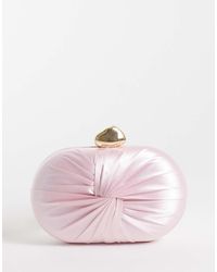 True Decadence - Satin Twist Clutch Bag - Lyst