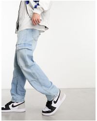 Bershka - – cargo-jeans aus denim - Lyst