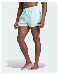 adidas Originals - Adidas 3-stripes Clx Very-short-length Swim Shorts - Lyst