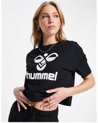 Hummel Classic Chevron Crop T-shirt - Black
