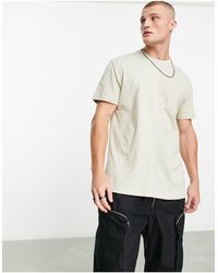ASOS - Relaxed Fit Pique T-shirt With Pocket - Lyst