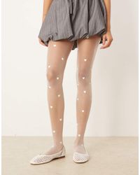 ASOS - Heart Pattern Tights - Lyst