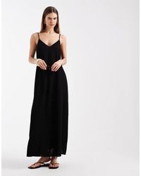 Vero Moda - Linen Touch Cami Maxi Dress - Lyst