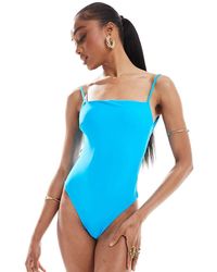 ASOS - Tall Square Neck Swimsuit - Lyst