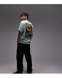 Dickies - Camiseta Verde Claro Con Estampado Gráfico En La Espalda De Girasol Exclusiva En Asos De - Lyst