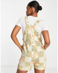 Raga - Nicolette Printed Shirt Overalls - Lyst