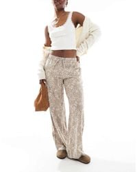 Cotton On - Cotton On 90s Haven Wide Leg Linen Blend Pants - Lyst
