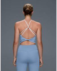 Oysho - Comfortlux Halter Tank Top With Crossover Straps - Lyst
