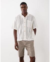 ASOS - Oversized Crochet Revere Shirt - Lyst