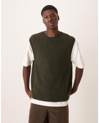 ARKET - Alpaca And Wool Knitted Crew Neck Vest - Lyst