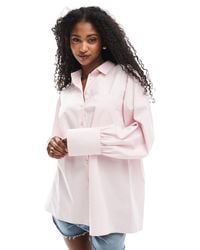 ASOS - Poplin Pleat Back Trapeze Shirt - Lyst