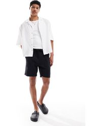 Only & Sons - Short texturé en lin mélangé - Lyst