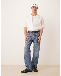 Calvin Klein - 90s Straight All Over Print Jeans - Lyst