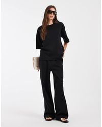 Vero Moda - Tie Waist Wide Leg joggers Co-ord - Lyst