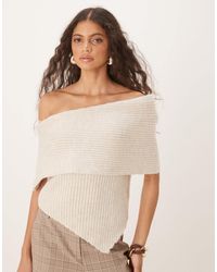 ASOS - One Shoulder Knitted Top - Lyst